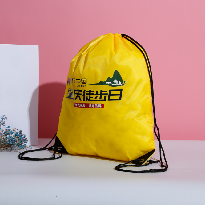 Manufacturer&#039;s custom polyester bundle pocket drawstring storage bag advertising printing bag Oxford bag printed logo