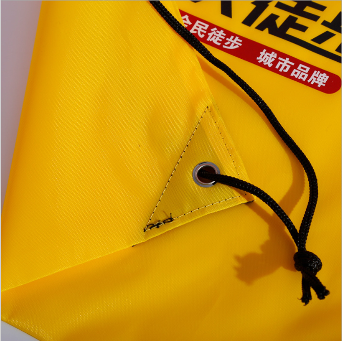 Manufacturer's custom polyester bundle pocket drawstring storage bag advertising printing bag Oxford bag printed logo