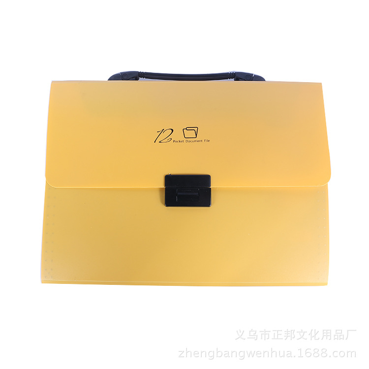 Beishide 8889 Korean Style Candy Color A4 File Holder 12-Grid Briefcase, Material Test Paper Storage Bag