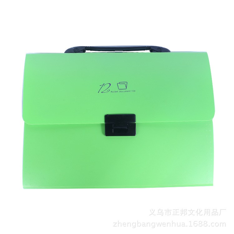 Beishide 8889 Korean Style Candy Color A4 File Holder 12-Grid Briefcase, Material Test Paper Storage Bag