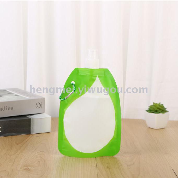It is foldable easy to clean running small water bottle sealed storage bag