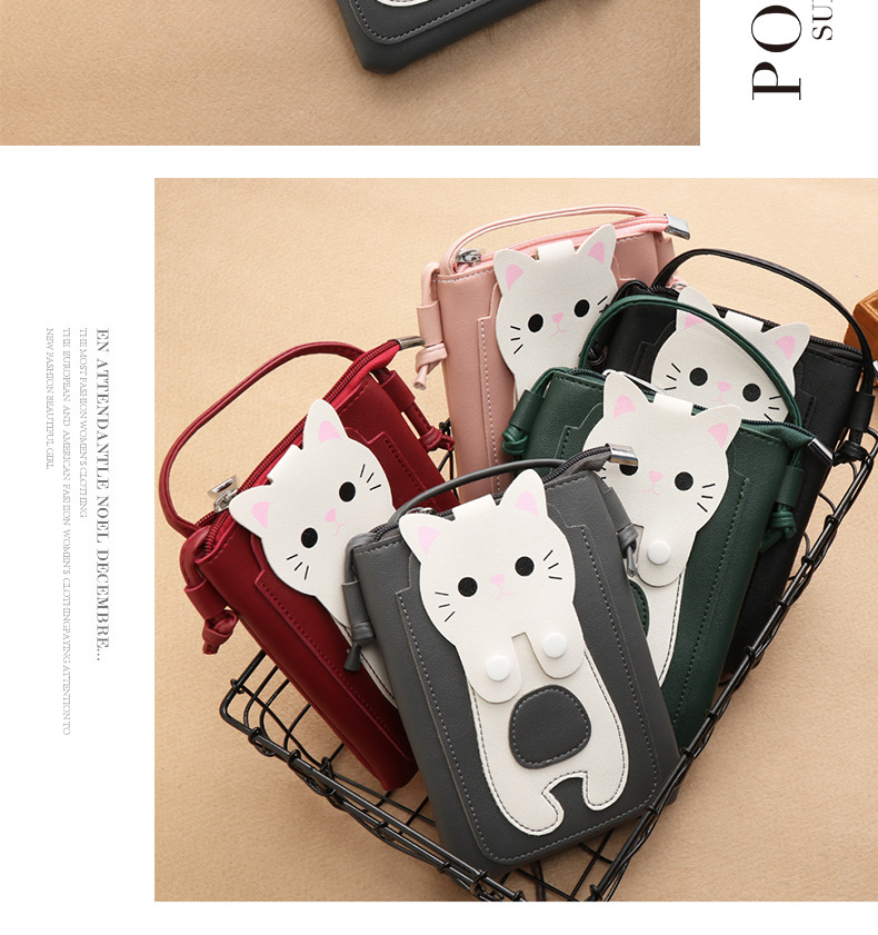 Ladies mobile phone bag super cute girls lead cross bag purse cartoon zero bag multi-layer small backpack storage bag Ladies mobile phone bag super cute girls lead cross bag purse cartoon zero bag multi-layer small backpack storage bag
