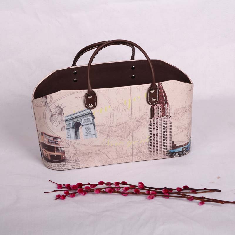 British Style Casual Bag Factory Wholesale European Style Storage Basket Boutique Business Gift Packaging Magazine Bag Storage Bag