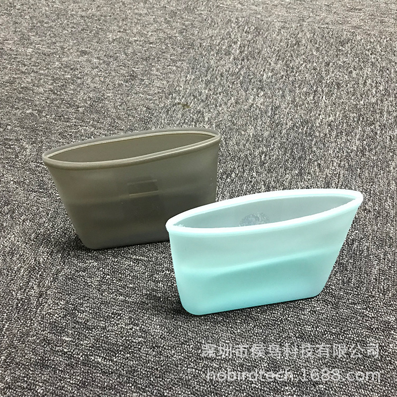 Zip Lock Top food grade silicone zipper bag high temperature resistant and easy to clean multifunctional storage bag