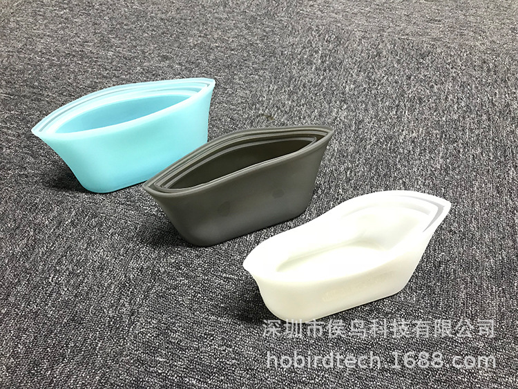 Zip Lock Top food grade silicone zipper bag high temperature resistant and easy to clean multifunctional storage bag