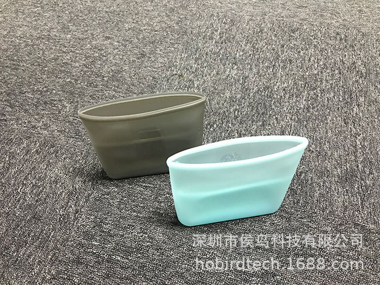 Zip Lock Top food grade silicone zipper bag high temperature resistant and easy to clean multifunctional storage bag