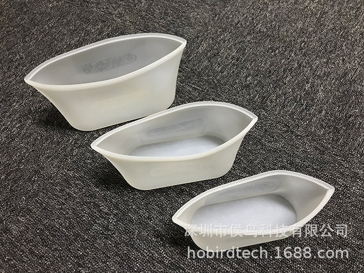 Zip Lock Top food grade silicone zipper bag high temperature resistant and easy to clean multifunctional storage bag