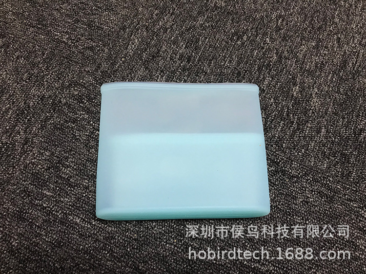 Zip Lock Top food grade silicone zipper bag high temperature resistant and easy to clean multifunctional storage bag