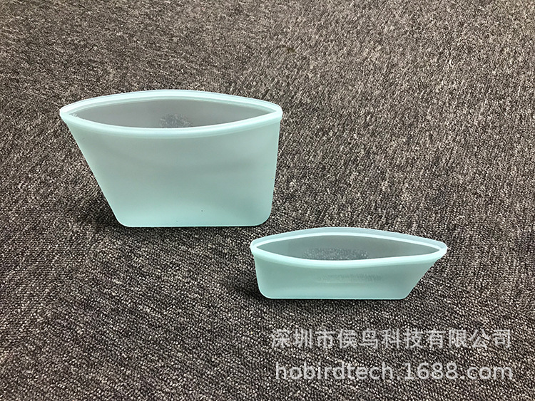 Zip Lock Top food grade silicone zipper bag high temperature resistant and easy to clean multifunctional storage bag