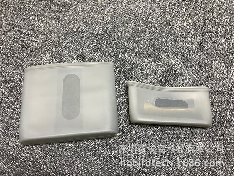 Zip Lock Top food grade silicone zipper bag high temperature resistant and easy to clean multifunctional storage bag