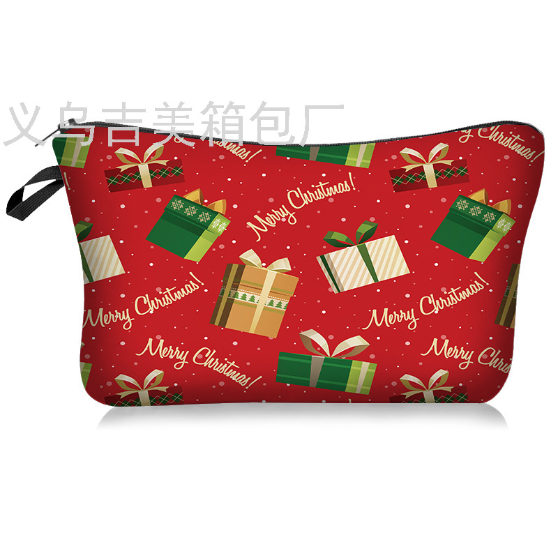 New Christmas Series Digital Printing Cosmetic Bag Clutch Bag Multifunctional Storage Bag Holiday Supplies Women's Bag New Christmas Series Digital Printing Cosmetic Bag Clutch Bag Multifunctional Storage Bag Holiday Supplies Women's Bag