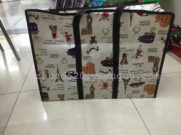 Factory Direct Sales Non-Woven Bag Woven Bag Luggage Bag Woven Bag Storage Bag 145G Waterproof Moving Bag
