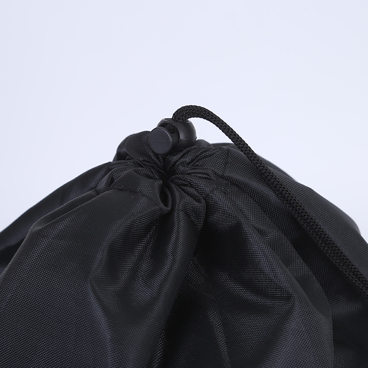 Factory Customized Fashion Polyester Drawstring Bag Dustproof Folding Shoe Storage Bag Double Drawstring Polyester Bag