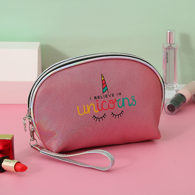 2021 New Colorful Embroidered Plaid Cosmetic Bag Women's Shell Bag Pu Hand Bag Manufacturer Storage Bag Customized Supply
