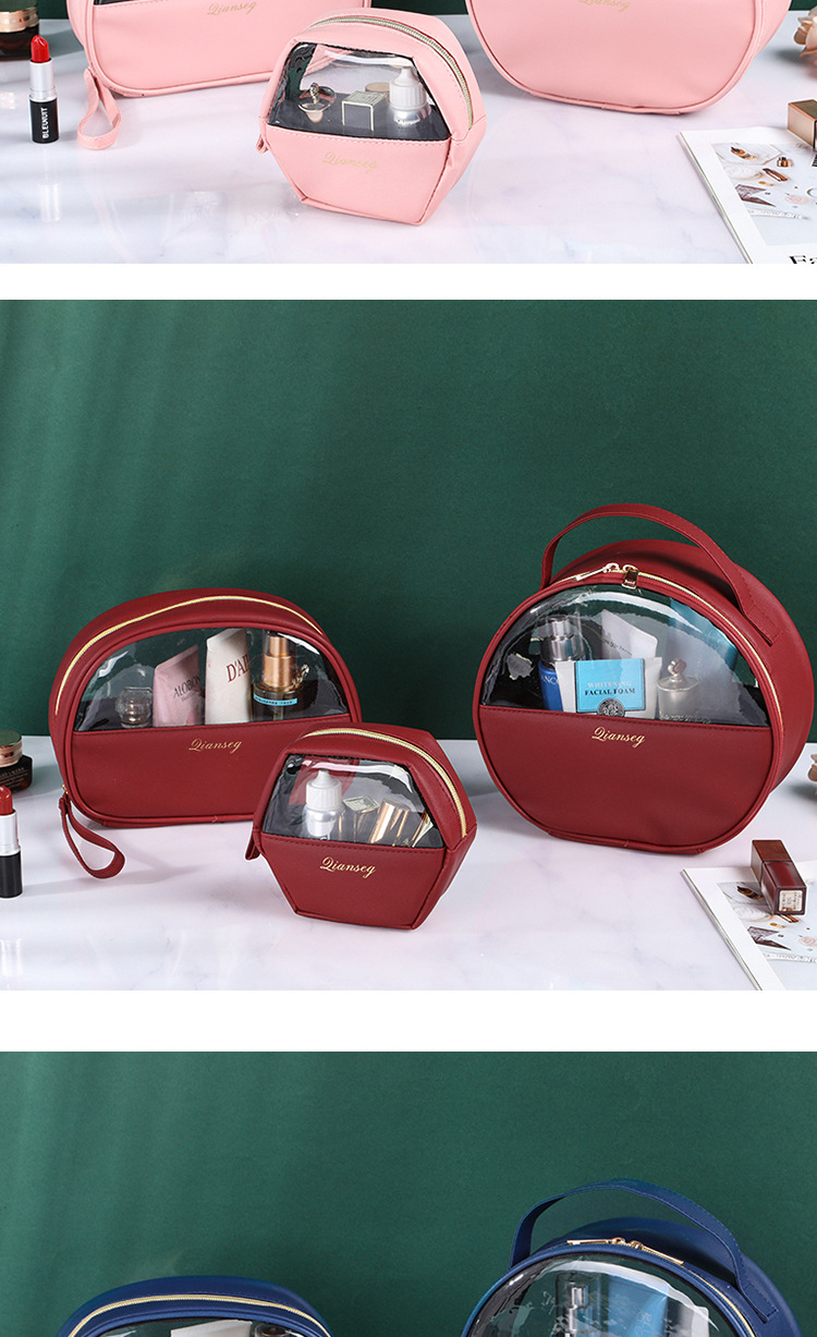 New Portable Large Capacity Travel Toiletry Bag Cosmetic Bag Cosmetics Toner and Lotion Storage Bag Transparent Three-Piece Set New Portable Large Capacity Travel Toiletry Bag Cosmetic Bag Cosmetics Toner and Lotion Storage Bag Transparent Three-Piece Set