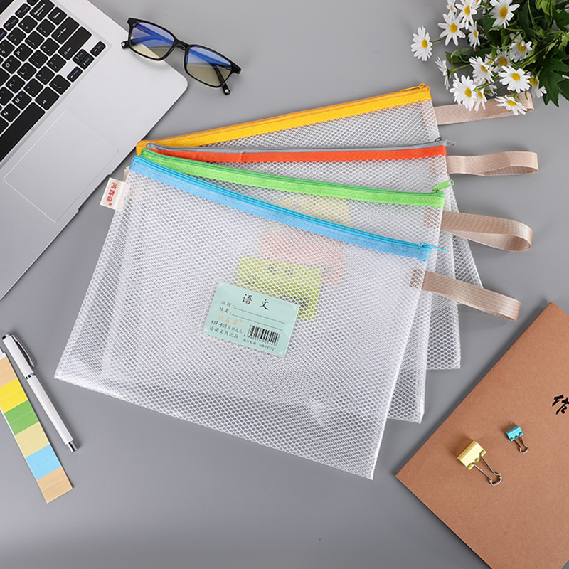 A4 Grid File Bag Single-Layer Eva Class Bag Three-Dimensional Large Capacity Stain-Resistant Test Paper Storage Bag Support Customization