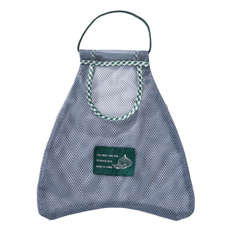 kitchen fruit and vegetable storage mesh bag household storage bag portable hollowedout ginger and garlic hanging bag
