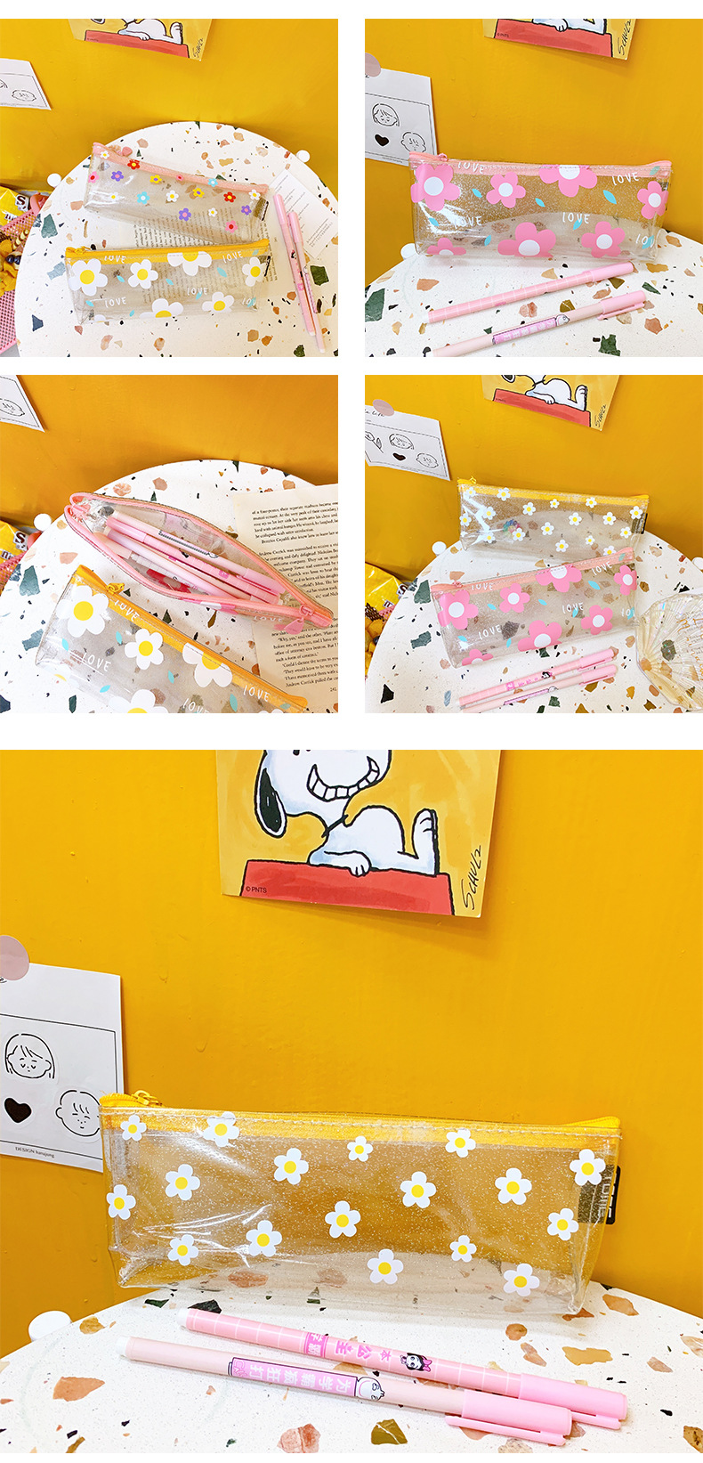 Creative Simple Transparent Pencil Case Student Japanese Cosmetics Storage Bag Girl Cute Pencil Storage Case Stationery Case Creative Simple Transparent Pencil Case Student Japanese Cosmetics Storage Bag Girl Cute Pencil Storage Case Stationery Case