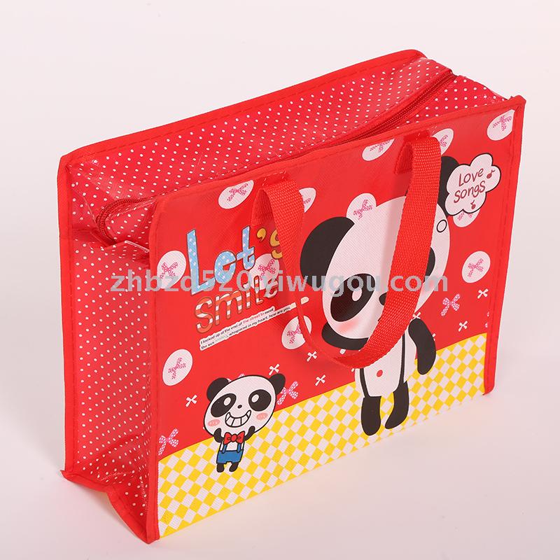 Cartoon Storage Bag Manufactured direct non-woven bento bag tote bag