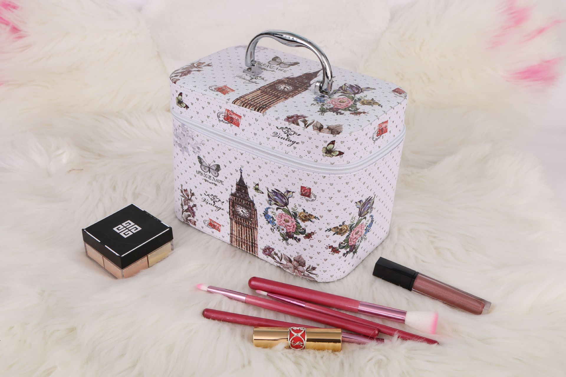 Portable Cosmetic Case Cute Internet Celebrity Same Wash Bag Personality Large Capacity Travel out Storage Bag Dresser