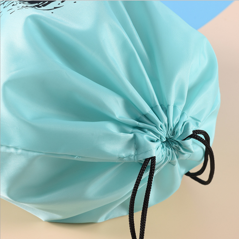 Dacron 420 full version of thermal transfer printing knapsack drawstring bundle pocket storage bag for professional printing