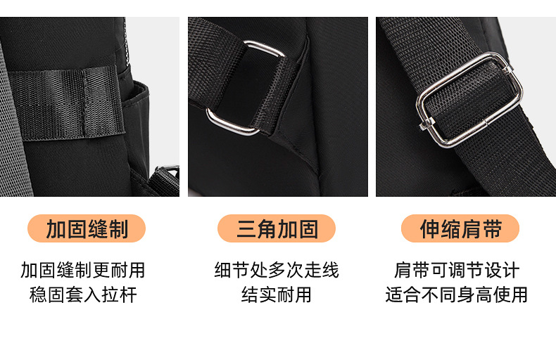 Foreign Trade Wholesale New Fashion Oxford Cloth Backpack Lightweight Travel Backpack Storage Bag Student Schoolbag Fashion Delivery