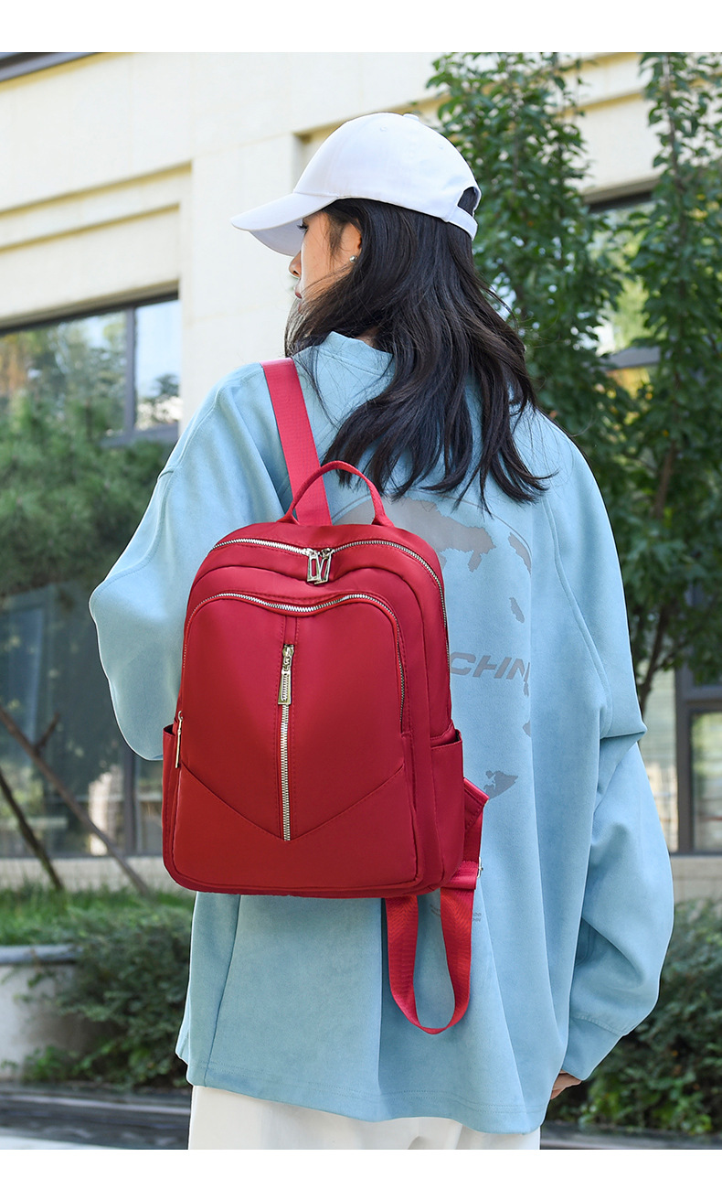 Foreign Trade Wholesale New Fashion Oxford Cloth Backpack Lightweight Travel Backpack Storage Bag Student Schoolbag Fashion Delivery