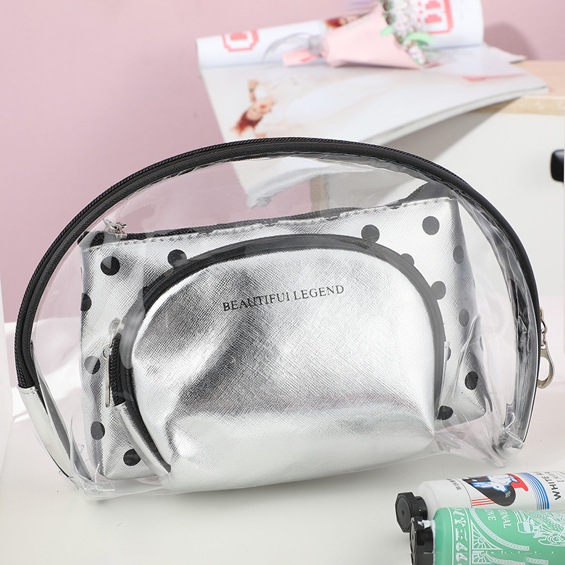 Factory Direct Supply New Travel Washing and Makeup Bag Portable PVC Portable Toiletry Bag Zipper Personalized Storage Bag