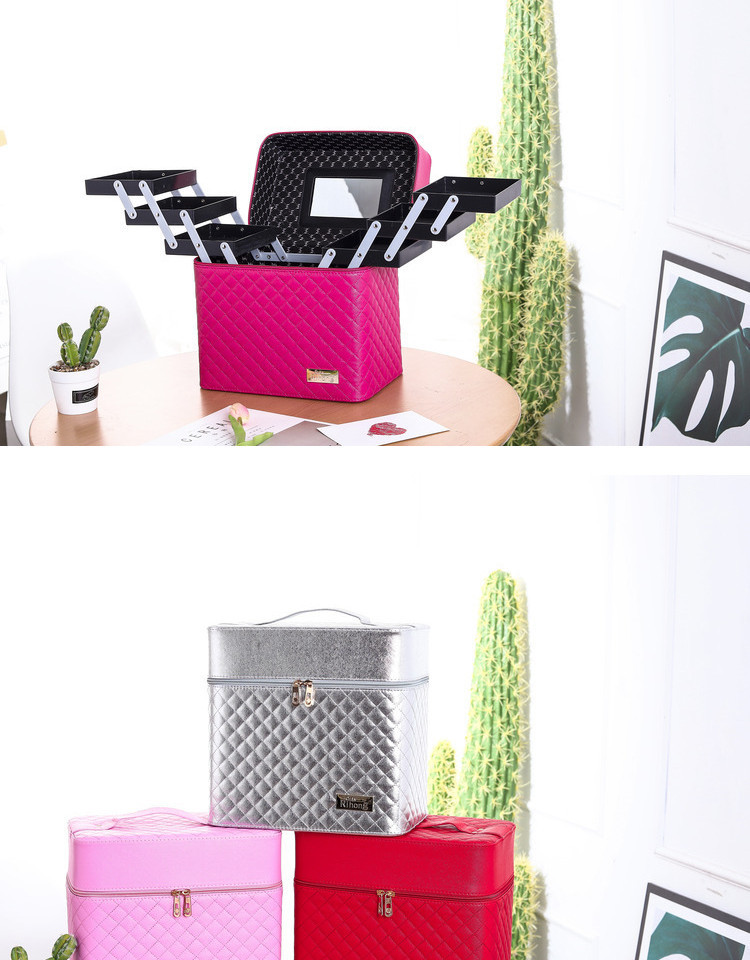 New Four-Open Cosmetic Case Portable Cosmetics Storage Bag Large Capacity Storage Box Small Bee Portable Cosmetic Case New Four-Open Cosmetic Case Portable Cosmetics Storage Bag Large Capacity Storage Box Small Bee Portable Cosmetic Case
