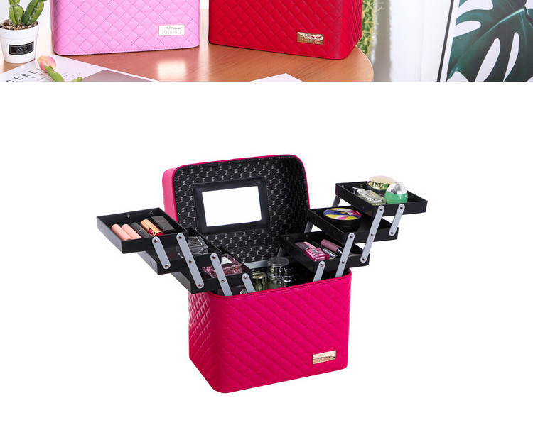 New Four-Open Cosmetic Case Portable Cosmetics Storage Bag Large Capacity Storage Box Small Bee Portable Cosmetic Case New Four-Open Cosmetic Case Portable Cosmetics Storage Bag Large Capacity Storage Box Small Bee Portable Cosmetic Case