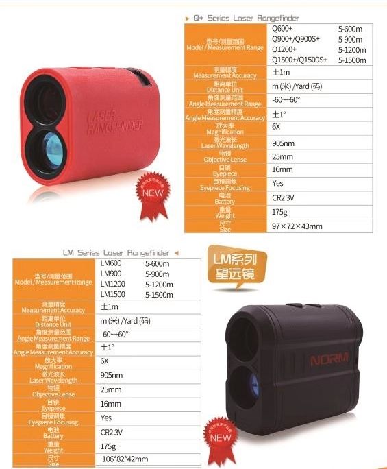 Manufacturer direct range finder, telescope range finder, the thermometer