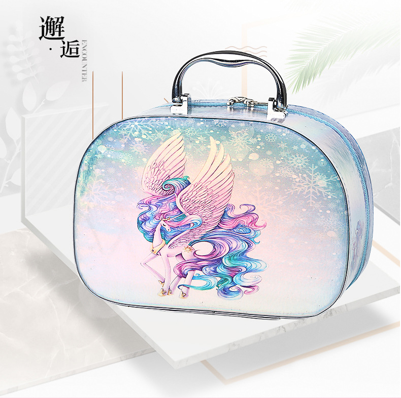 Make-up bag New fashion dazzle color laser personality Korean version of laser wash gargle makeup box storage bag mobile phone shell bag