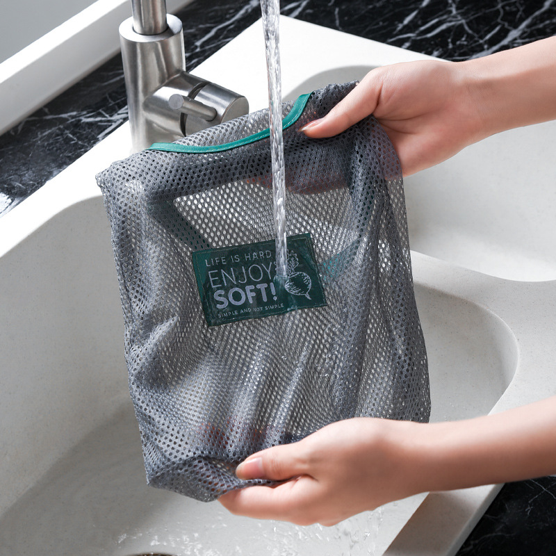 and vegetable sundries mesh bag creative hanging storage bag portable hollowout breathable ginger and garlic hanging bag