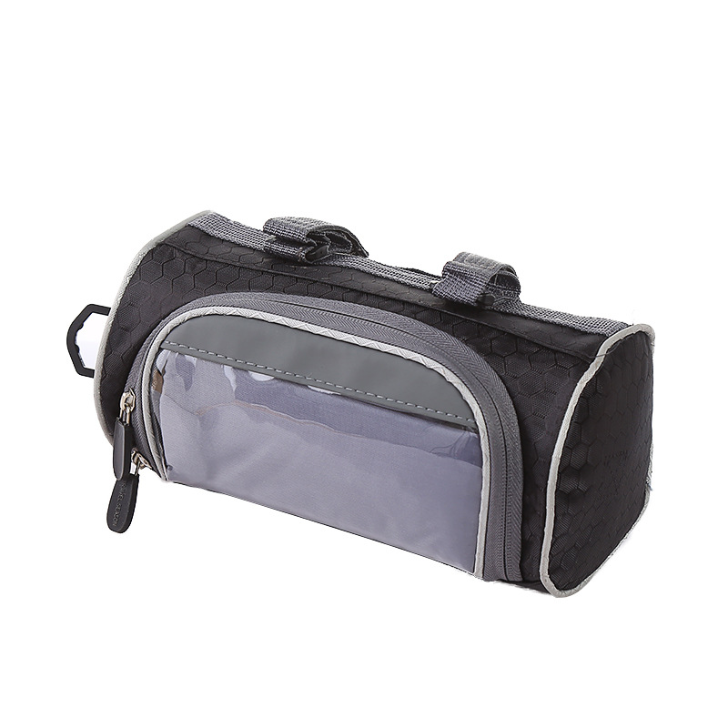 Cross-Border New Arrival Electric Bicycle Storage Bag Waterproof Cycling Equipment Front Hanging Bag Mountain Bike Handle Bar Bag