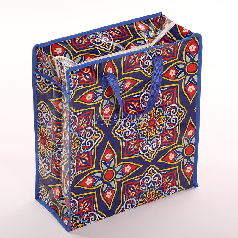 Factory direct PP woven bag duffel bag storage bag woven flower bag custom PP woven bag