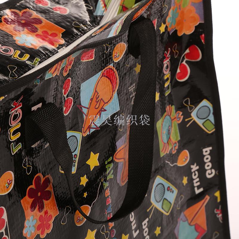 Factory direct PP woven bag duffel bag storage bag woven flower bag custom PP woven bag