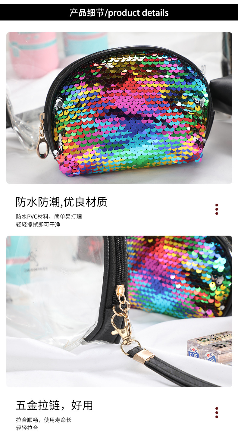 PVC Cosmetic Bag Travel Waterproof Moisture-Proof Wash Bag Large Capacity Portable and Lightweight Makeup Storage Bag Customizable PVC Cosmetic Bag Travel Waterproof Moisture-Proof Wash Bag Large Capacity Portable and Lightweight Makeup Storage Bag Customizable