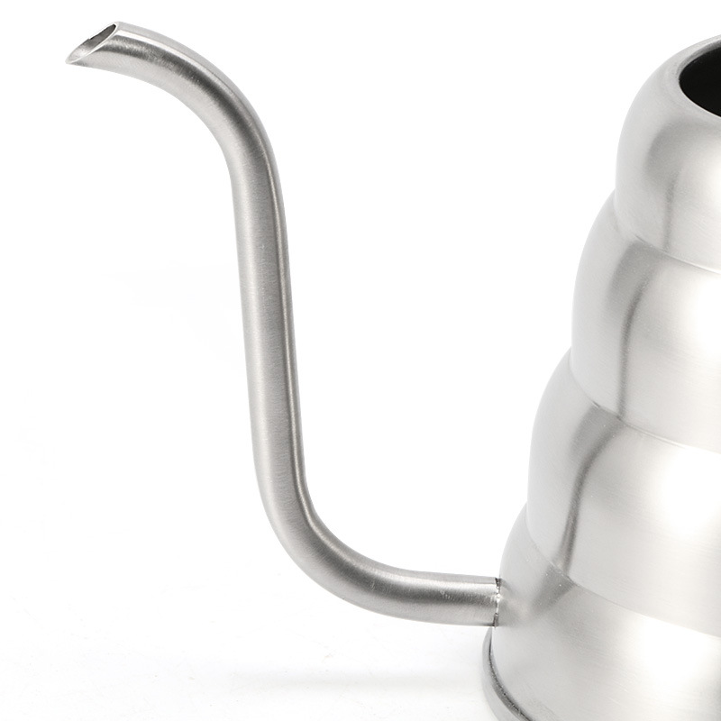 Pot 304 Stainless Steel Hand Wash Pot Fine Mouth Coffee Pot Sanding Large Capacity Thermometer 1l12 NarrowMouth Pot