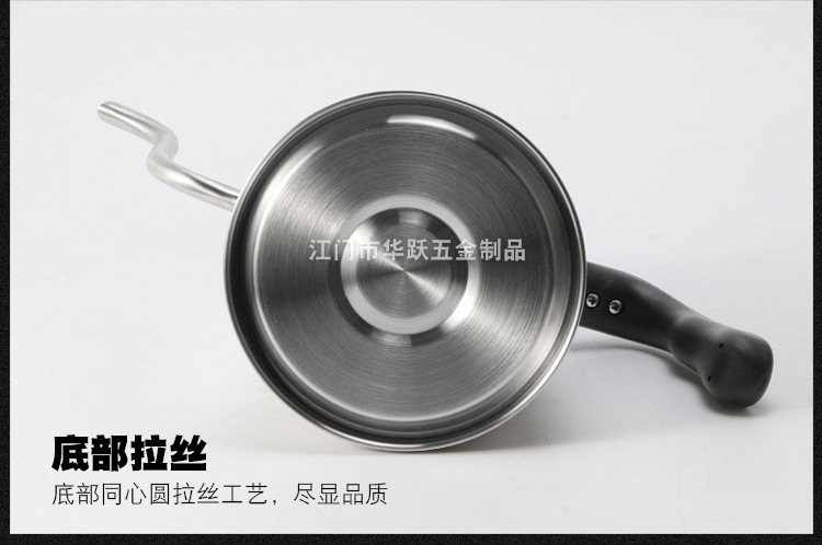 Pot 304 Stainless Steel Hand Wash Pot Fine Mouth Coffee Pot Sanding Large Capacity Thermometer 1l12 NarrowMouth Pot