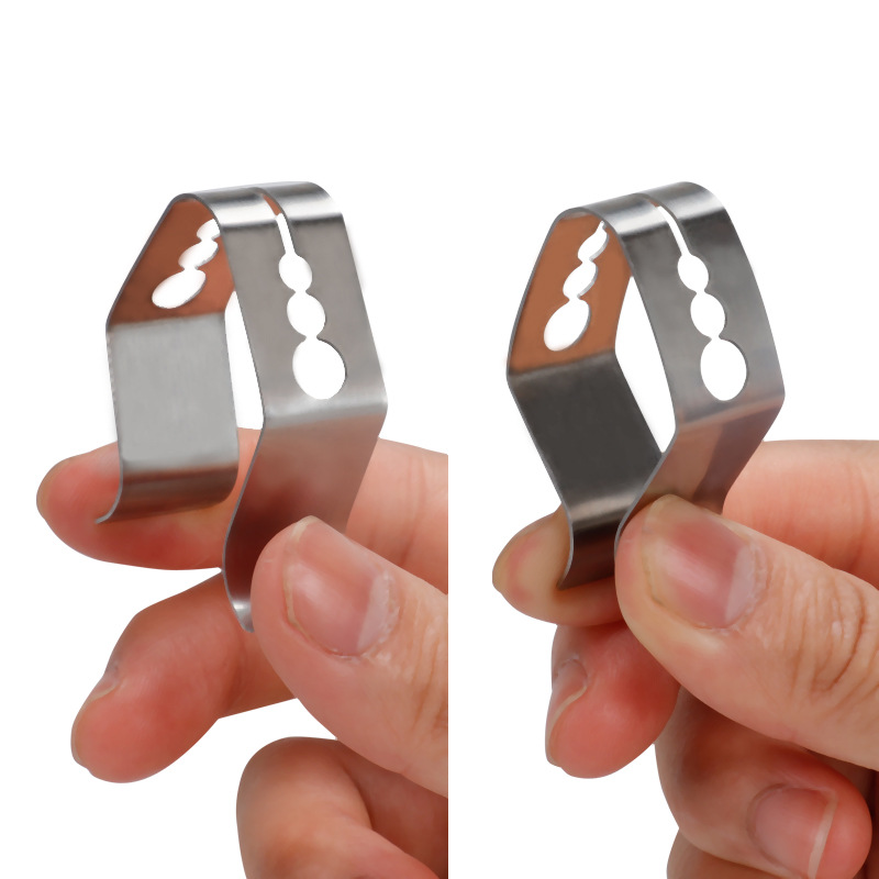 3-Hole Barbecue Probe Clip Household Food Thermometer Porous Temperature Clamp Kitchen BBQ Grill Rack Probe Anchor Clip