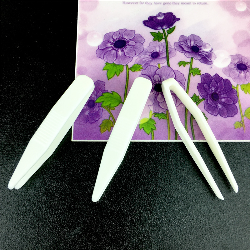 G071 Lace Double Eyelid Stickers Tweezers Mask Clip Beauty Clip Plastic Tweezers Double Eyelid Stickers Tweezers