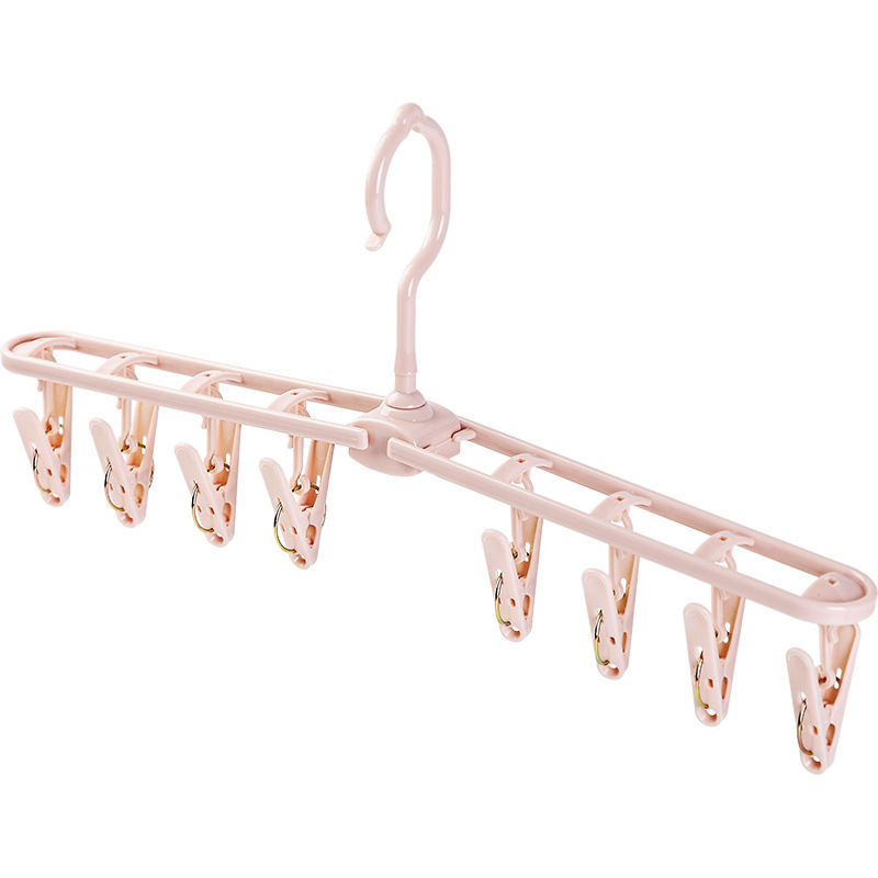 Clothes hanger Household multi-clip Clothes folding multi-function Portable Plastic underwear windproof clip 