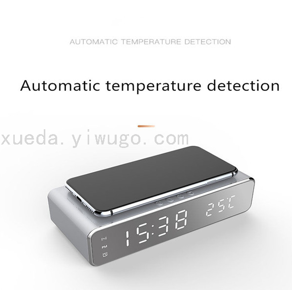 Multifunctional Wireless Charger Alarm Clock, Clock, Thermometer Wireless Charger Desktop Wireless Charger Multifunctional Wireless Charger Alarm Clock, Clock, Thermometer Wireless Charger Desktop Wireless Charger