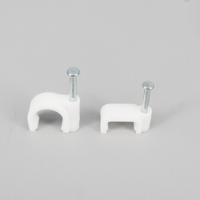 Wholesale Supply  Complete Plastic Steel Nail Clamp Cable Clamp Square Cable Wire Clip for Fastening 4-25mm