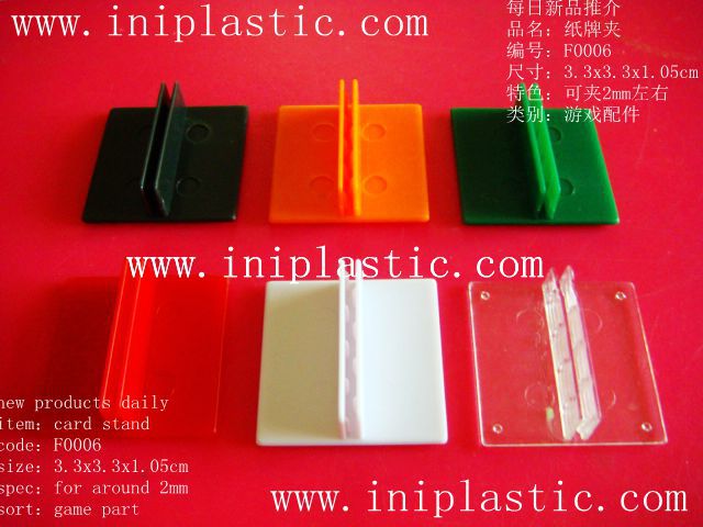 Supply DIY Square Card Holder Plastic Poker Clip Card Clamp Pedestal Bakelite Paper Holder Plastic Card Mount