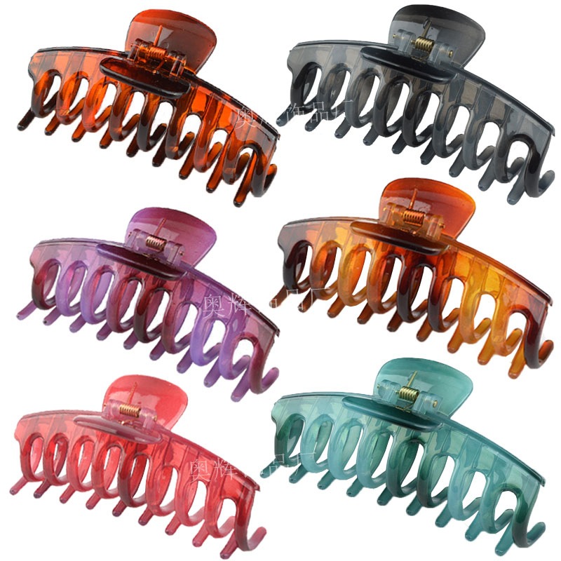 Frosted Large Acetate Hair Claw Clip Back Head Hair Jaw Clip Bath Hairpin Plastic Hair Ornaments Headdress Claw Hairpin