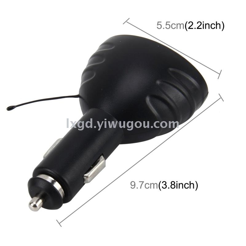 VST-708 Car Multifunction USB Charger with Voltmeter Thermometer Digital Display Three-in-One