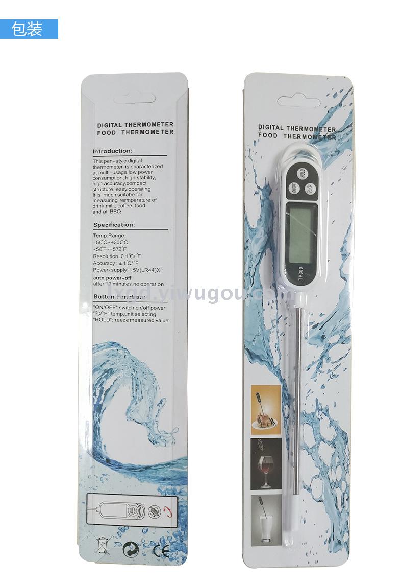 Tp300 Electronic Digital Food Thermometer Kitchen Food Probe Measuring Water Milk Temperature Frying Instrument High Precision Household