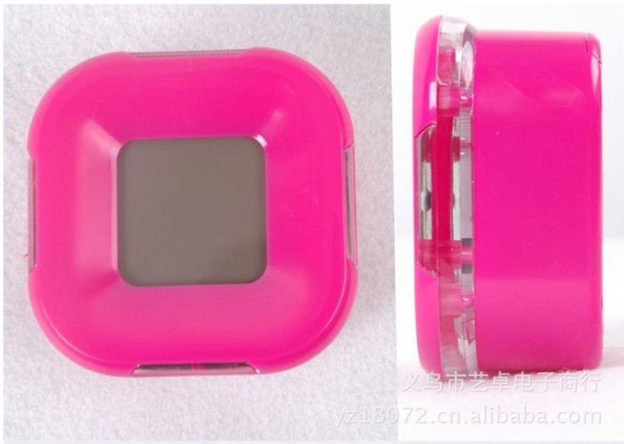 Colorful fashion sense all around the clock alarm clock thermometer four countdown clock