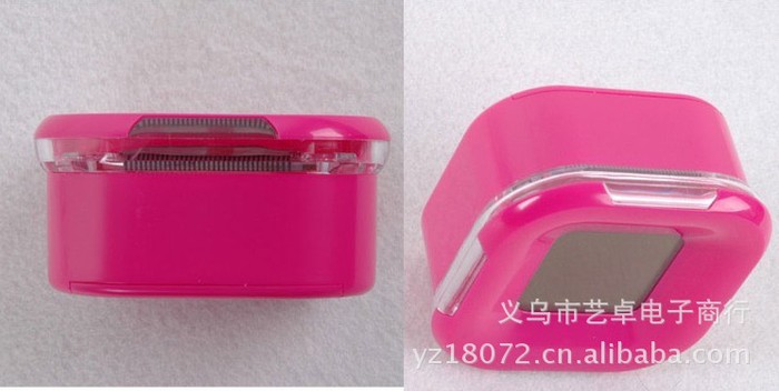 Colorful fashion sense all around the clock alarm clock thermometer four countdown clock